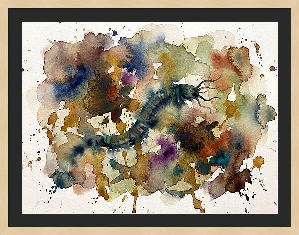 Caecilian In Watercolor