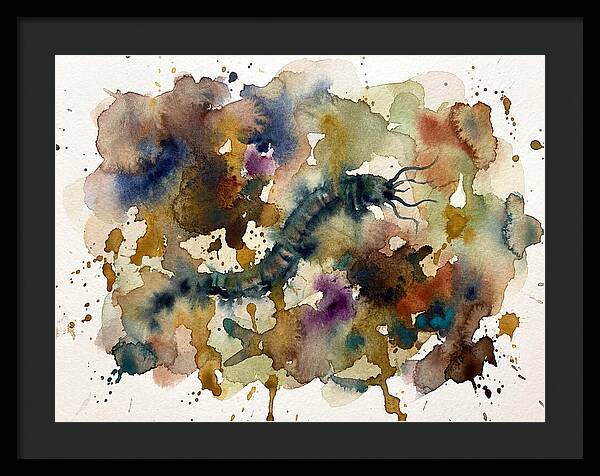 Caecilian In Watercolor