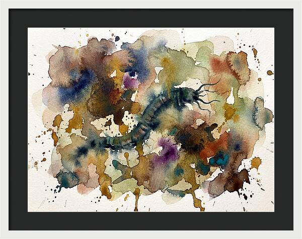 Caecilian In Watercolor