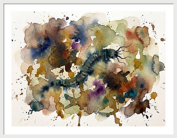 Caecilian In Watercolor