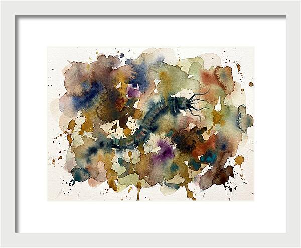 Caecilian In Watercolor