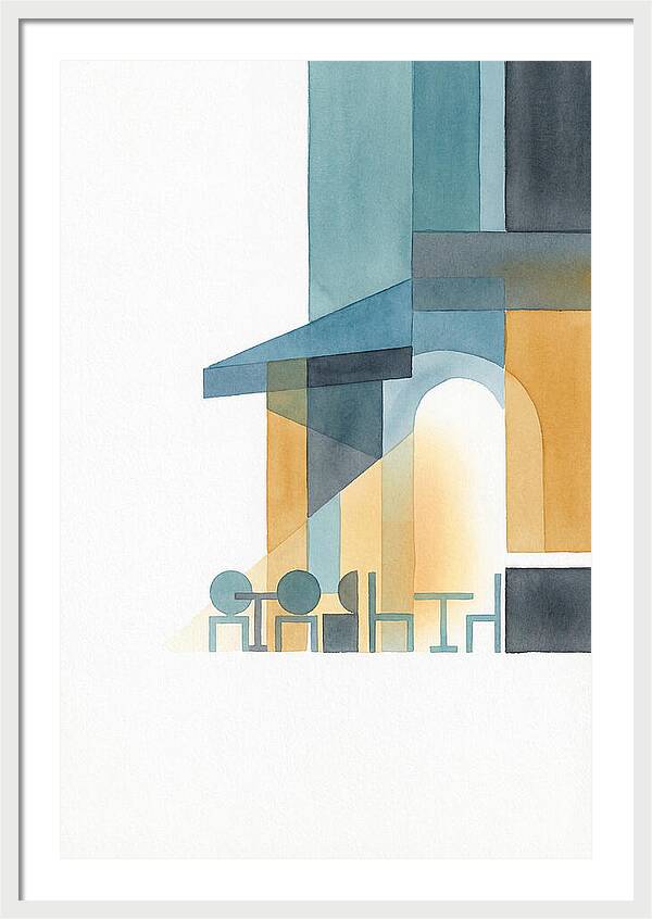 Caf Minimalist Scene
