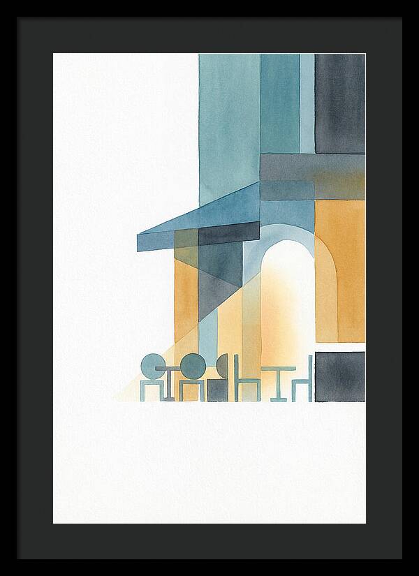 Caf Minimalist Scene