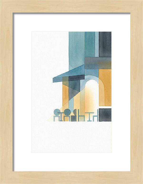 Caf Minimalist Scene