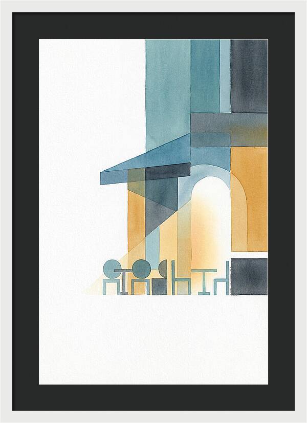 Caf Minimalist Scene
