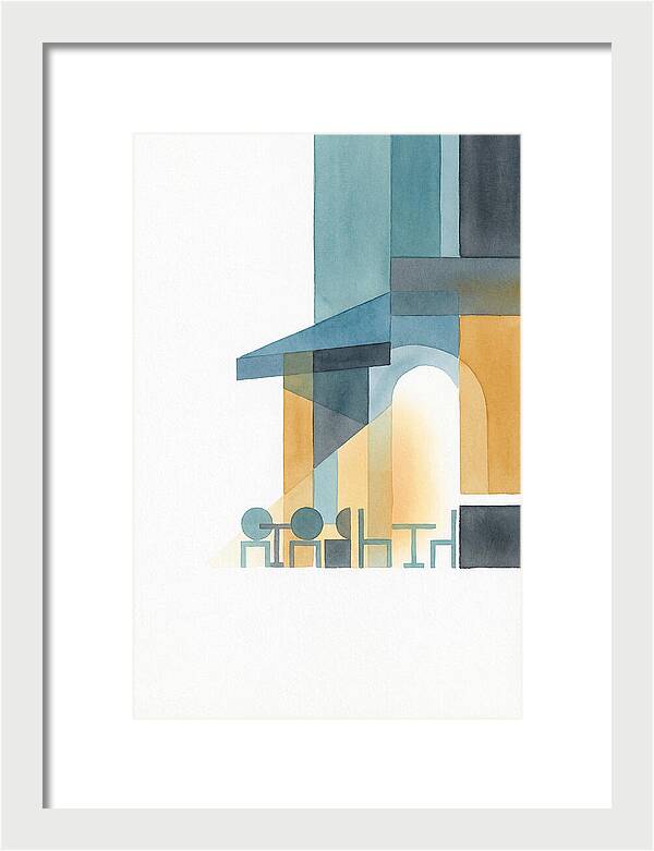 Caf Minimalist Scene