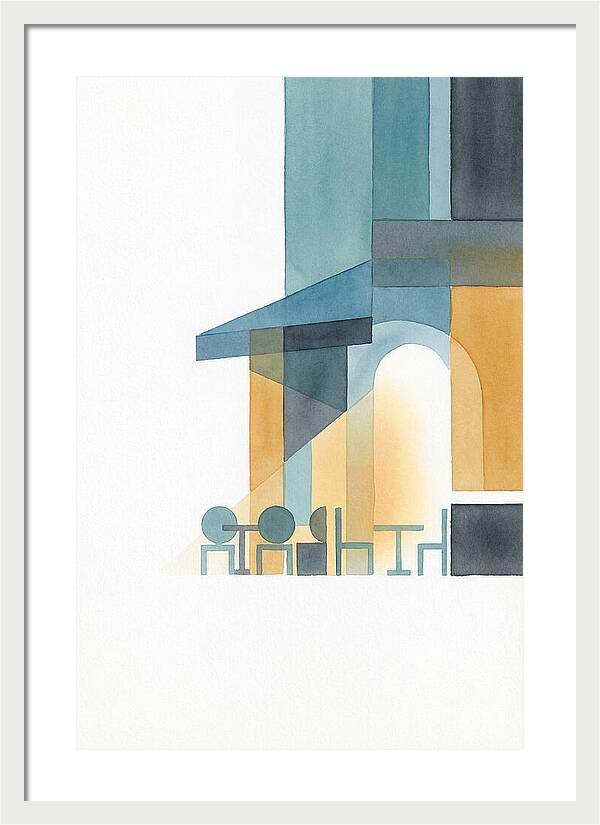 Caf Minimalist Scene