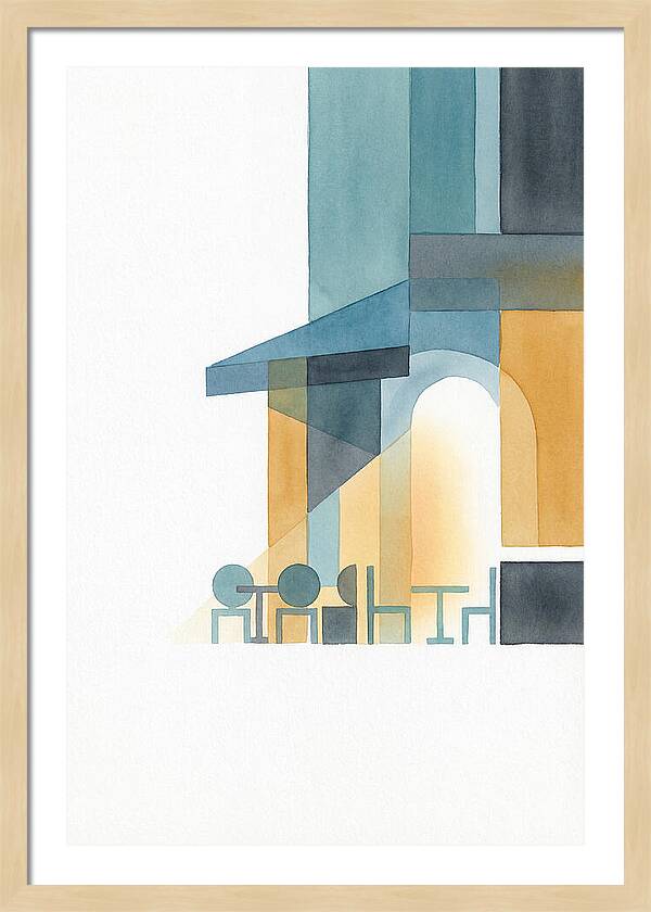 Caf Minimalist Scene