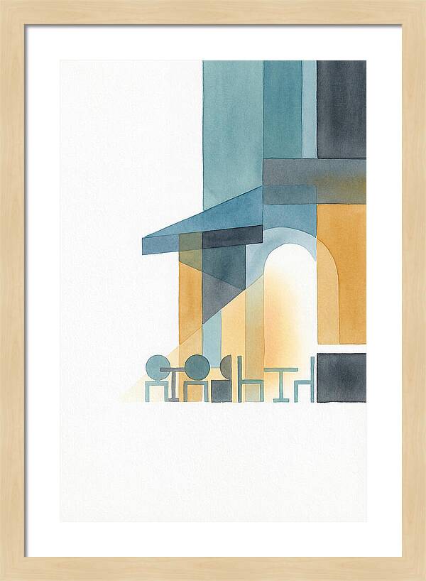 Caf Minimalist Scene