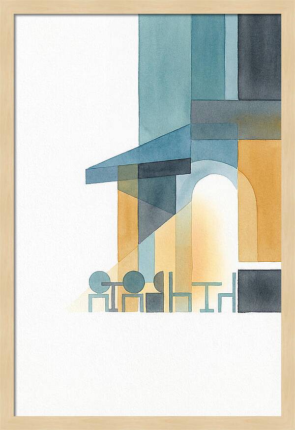 Caf Minimalist Scene