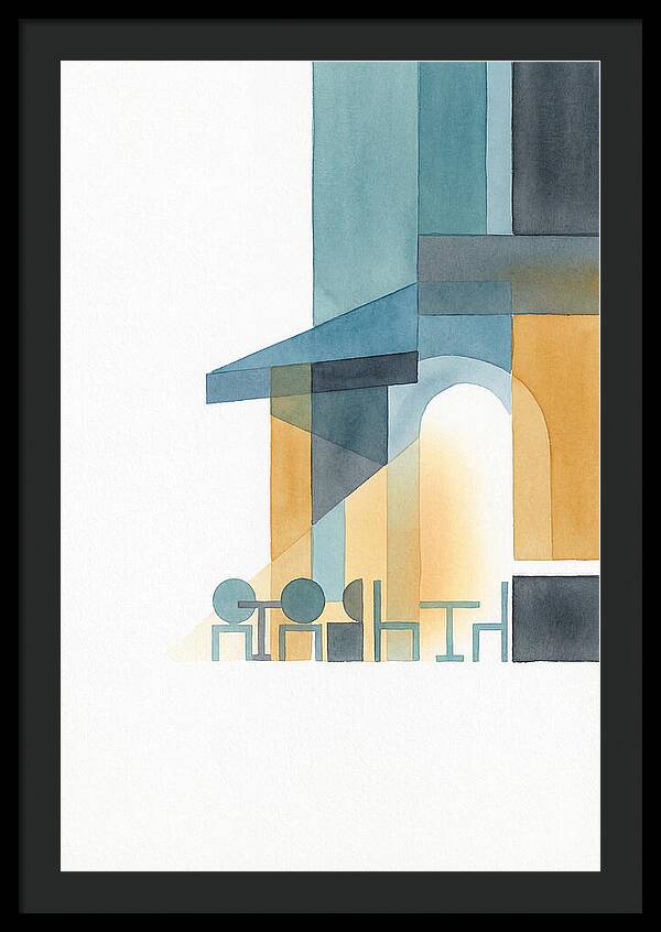 Caf Minimalist Scene