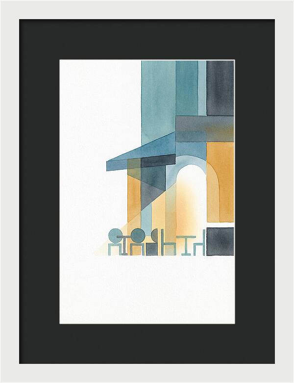 Caf Minimalist Scene