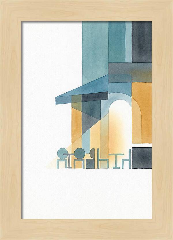 Caf Minimalist Scene