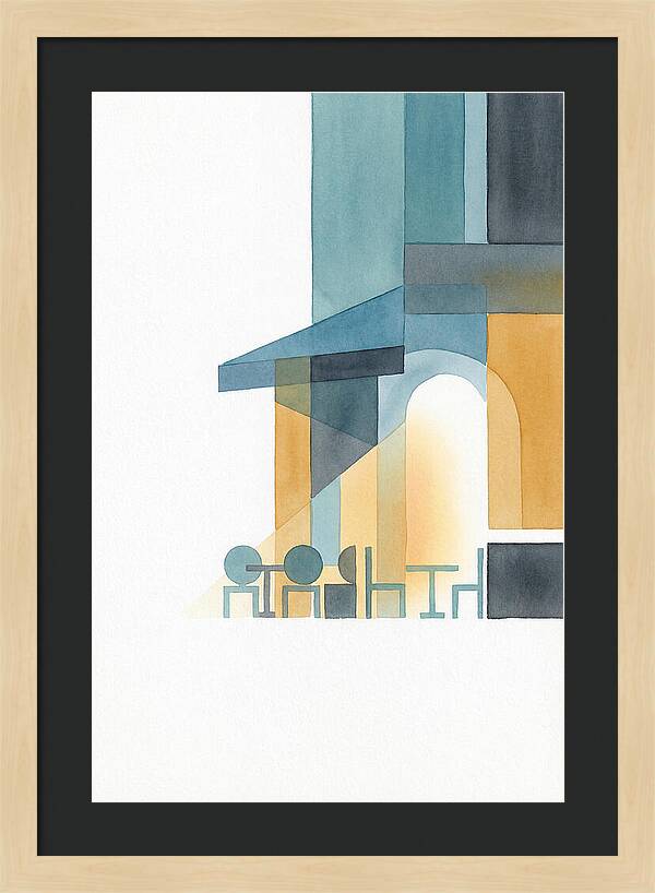 Caf Minimalist Scene