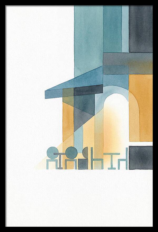 Caf Minimalist Scene