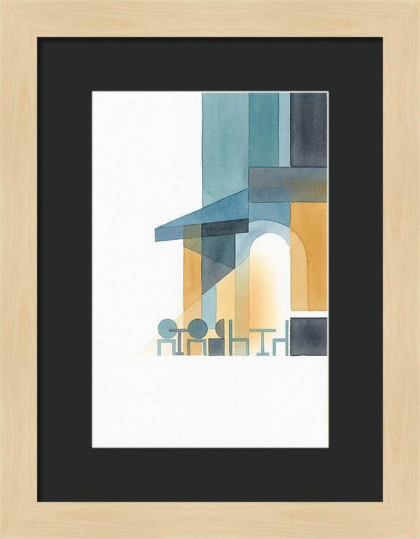 Caf Minimalist Scene
