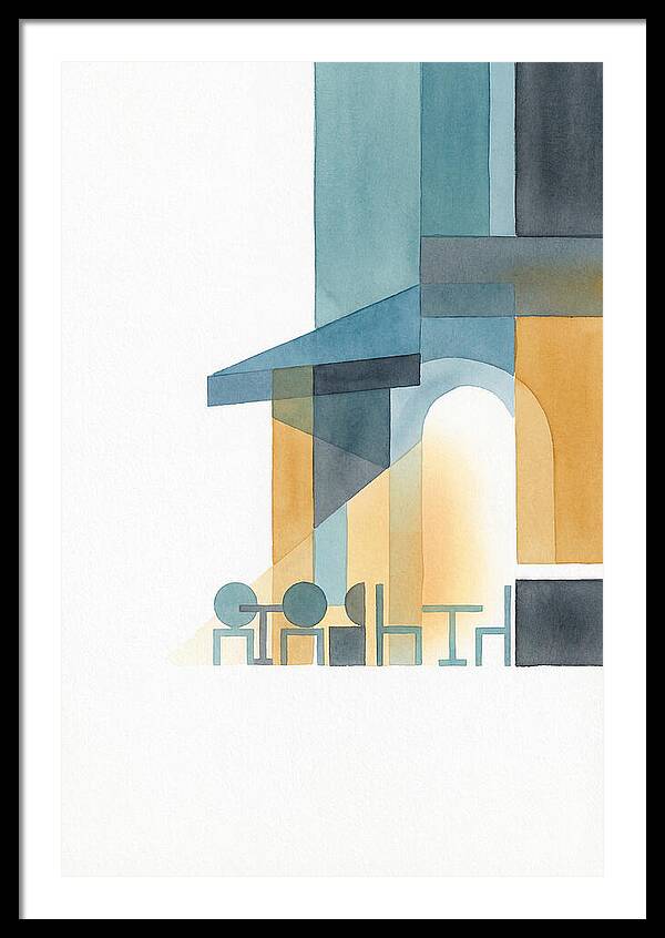 Caf Minimalist Scene