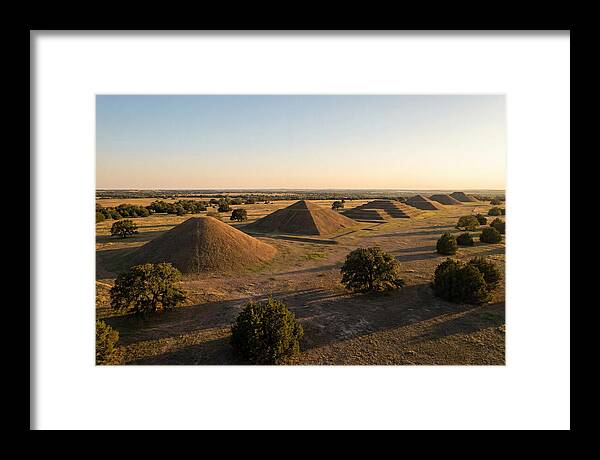 Cahokia Mounds At Sunset