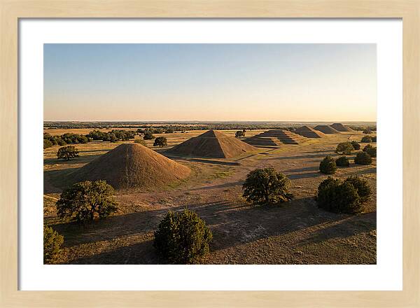 Cahokia Mounds At Sunset