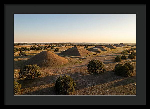Cahokia Mounds At Sunset