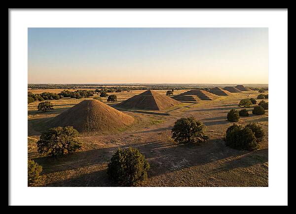 Cahokia Mounds At Sunset