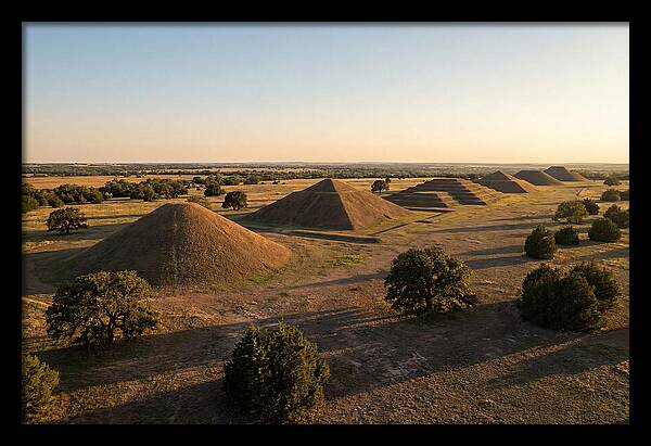 Cahokia Mounds At Sunset