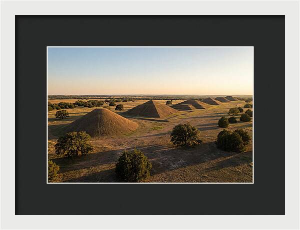Cahokia Mounds At Sunset