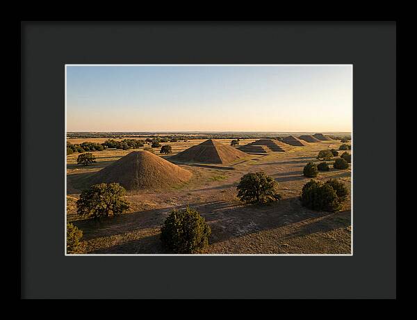 Cahokia Mounds At Sunset