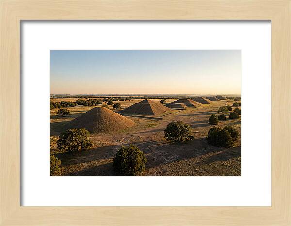 Cahokia Mounds At Sunset