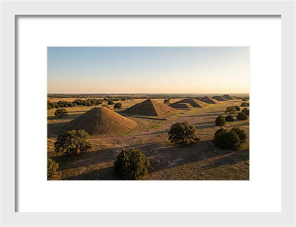 Cahokia Mounds At Sunset