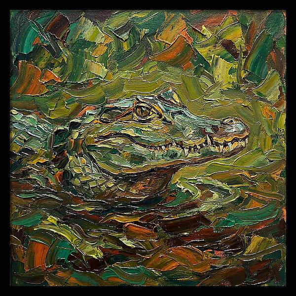 Caiman Among The Greens