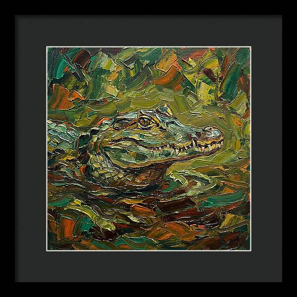 Caiman Among The Greens