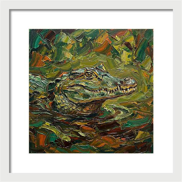 Caiman Among The Greens