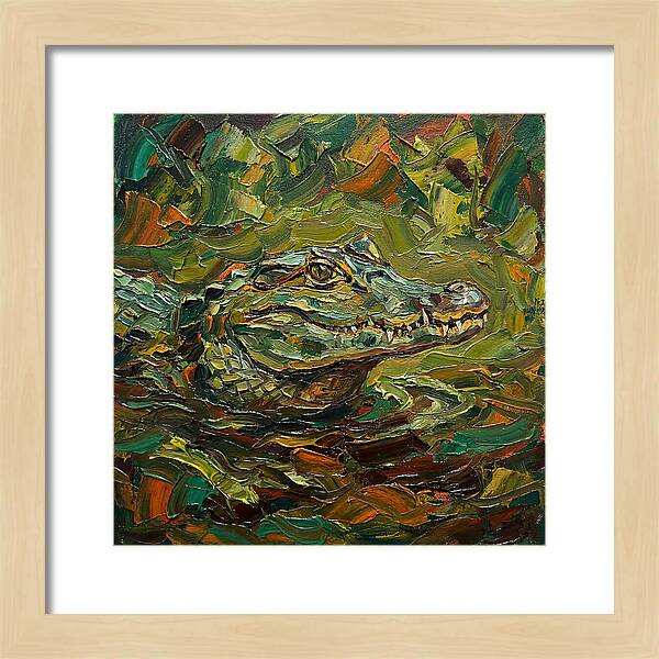 Caiman Among The Greens