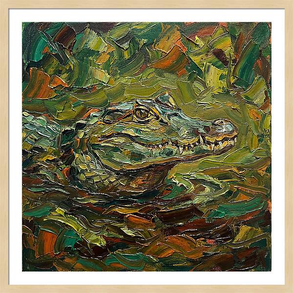 Caiman Among The Greens