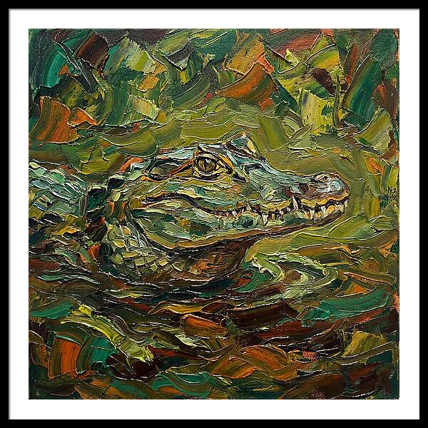 Caiman Among The Greens