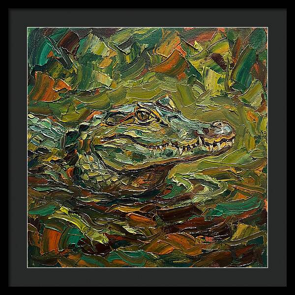 Caiman Among The Greens