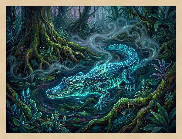 Caiman In Enchanted Forest