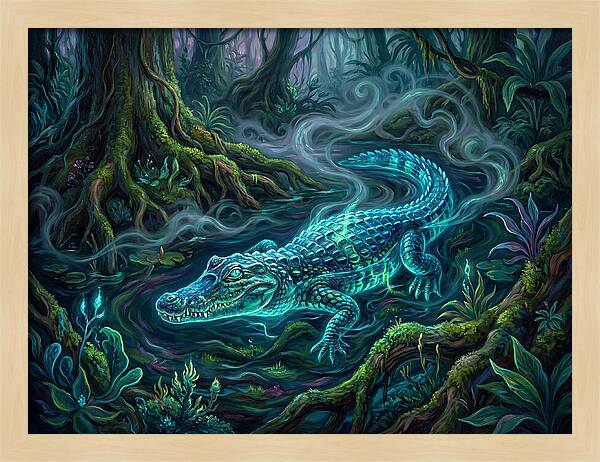 Caiman In Enchanted Forest