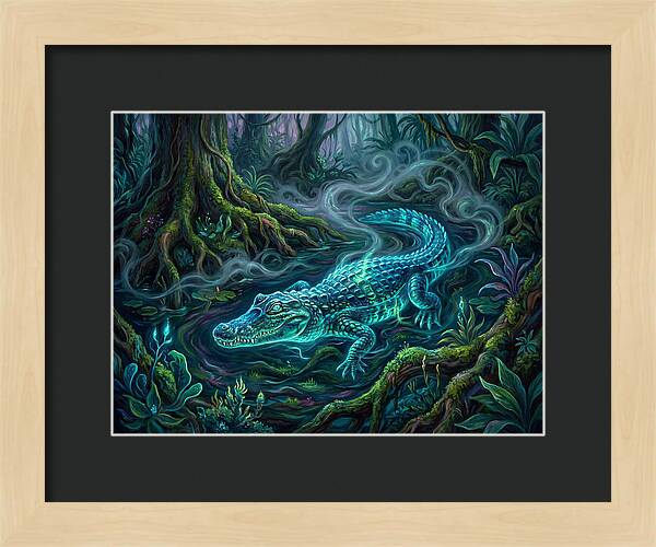 Caiman In Enchanted Forest