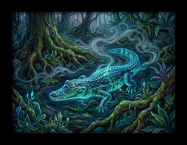 Caiman In Enchanted Forest