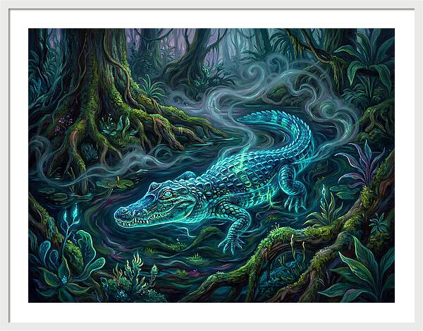 Caiman In Enchanted Forest