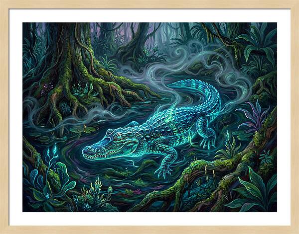 Caiman In Enchanted Forest