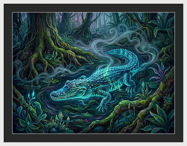 Caiman In Enchanted Forest