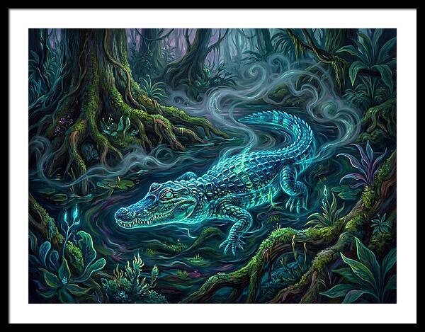 Caiman In Enchanted Forest