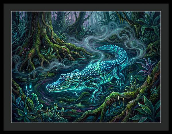 Caiman In Enchanted Forest
