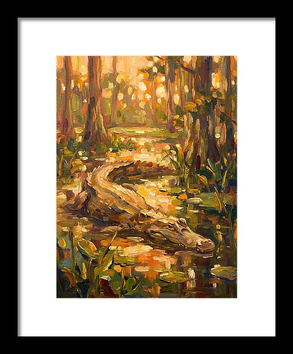 Caiman In The Wetlands