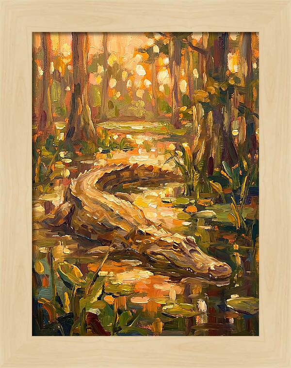 Caiman In The Wetlands