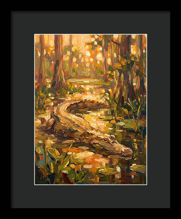 Caiman In The Wetlands