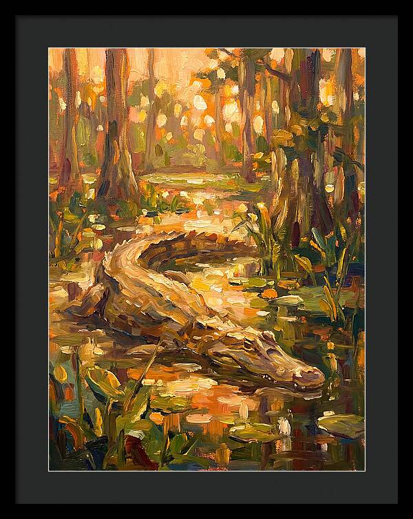 Caiman In The Wetlands